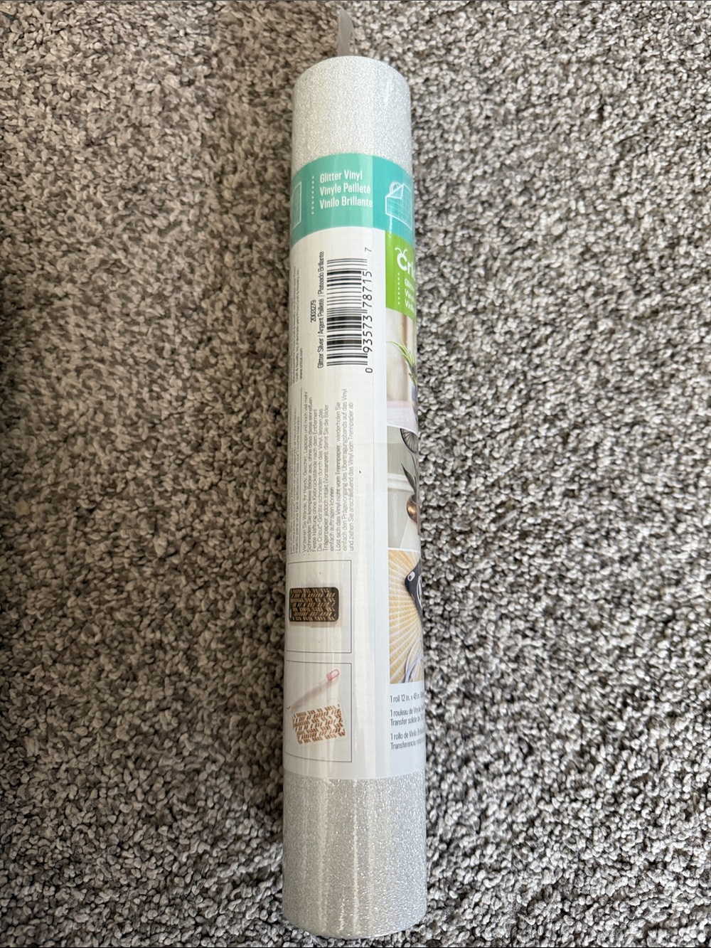 5/$35 Cricut Vinyl - Glitter Silver. You Pick The Rolls